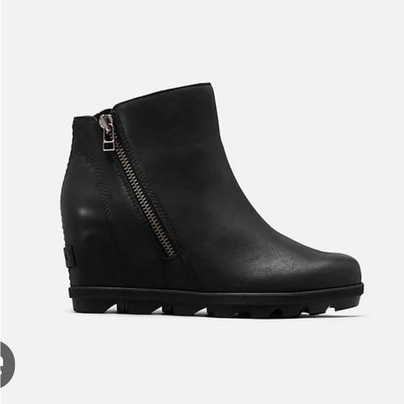 Sorel Joan of Arctic Black Leather Boots - Picture 1 of 9